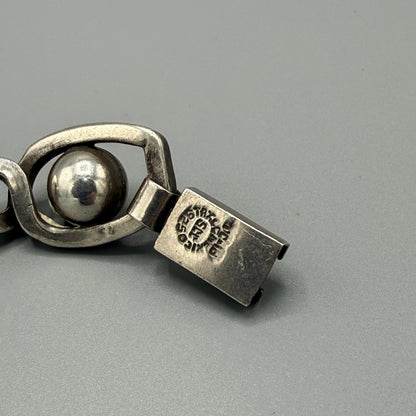 Estate Sterling Silver Eight Ball Bracelet