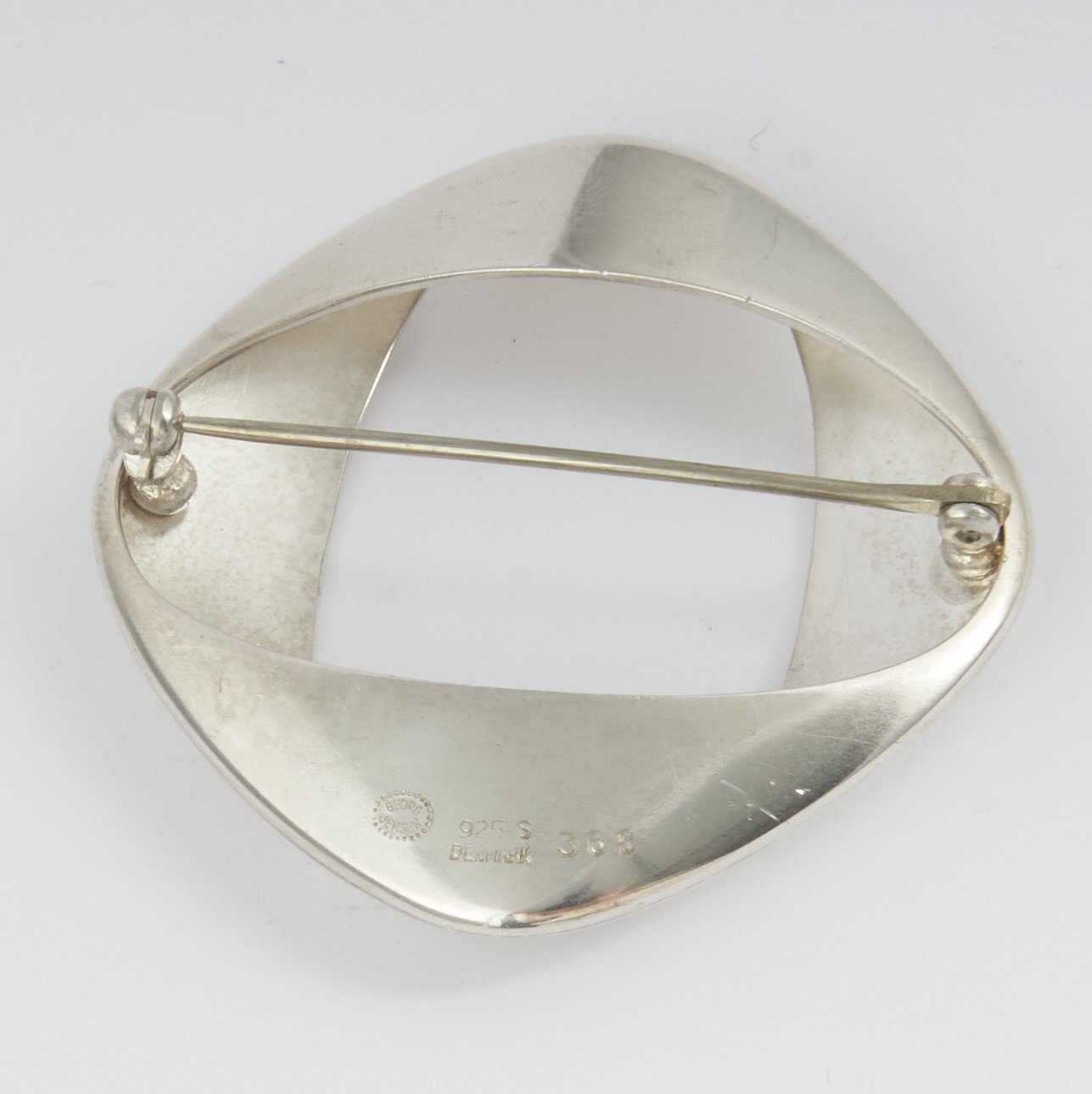 Georg Jensen Sterling Brooch, Design #368 by Henning Koppel