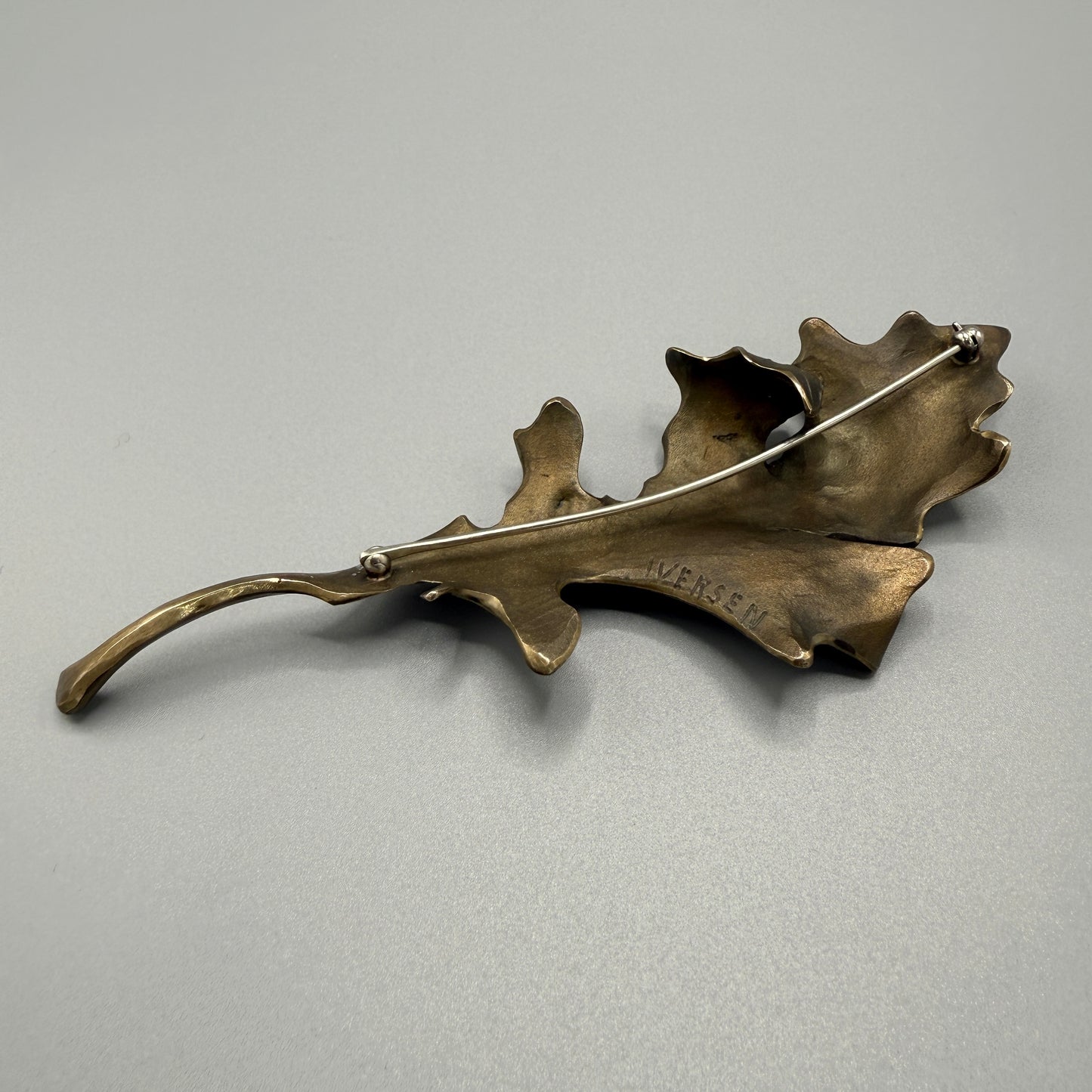 Estate Oak Leaf Brooch by John Iversen