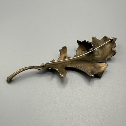 Estate Oak Leaf Brooch by John Iversen
