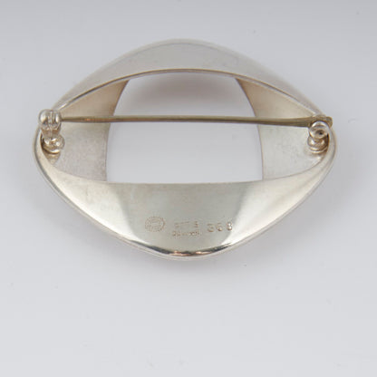 Georg Jensen Sterling Brooch, Design #368 by Henning Koppel