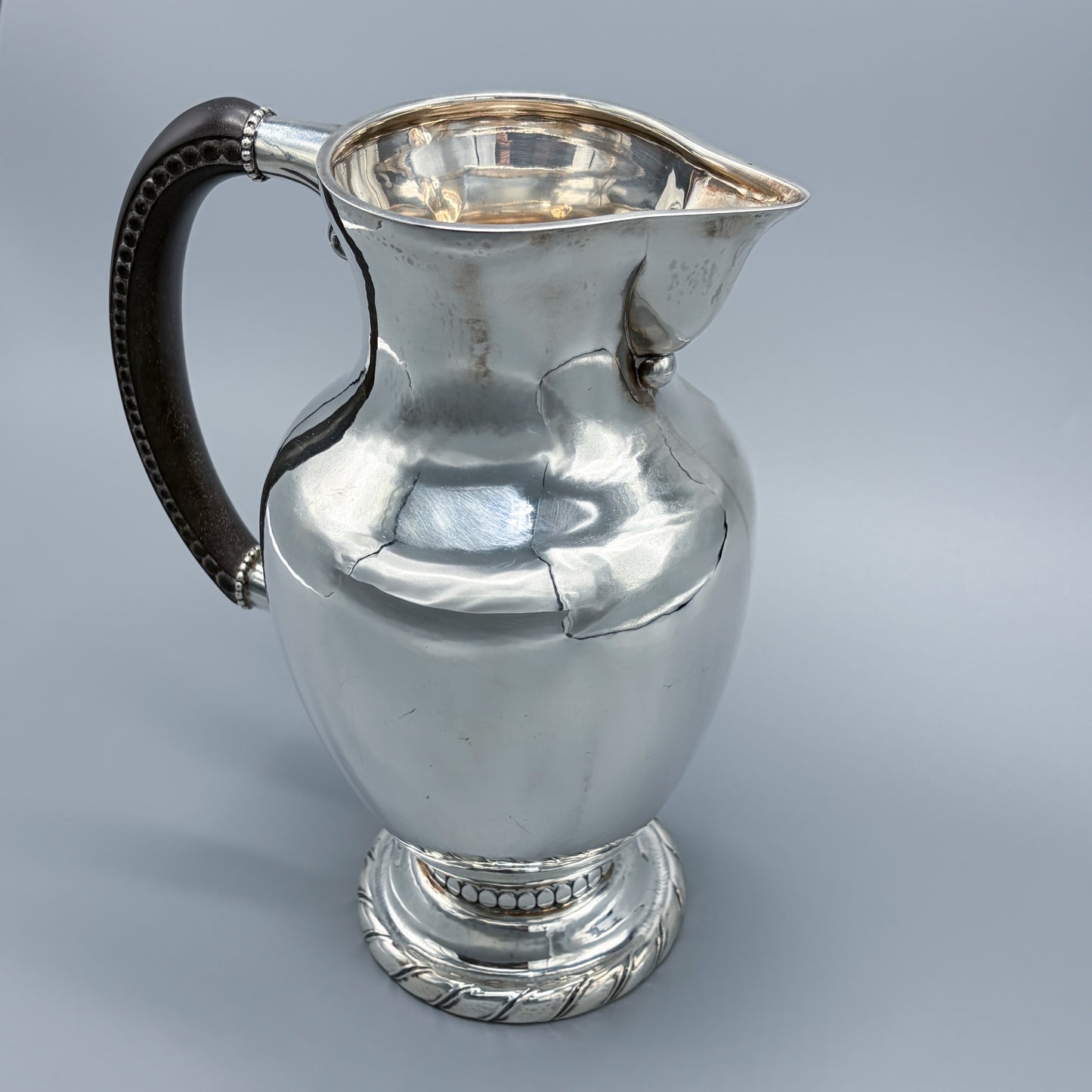 Estate Sterling Silver Georg Jensen Large Water Pitcher No. 5