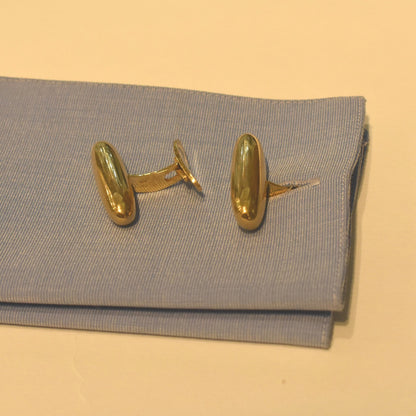 Estate Georg Jensen 18K Gold Lozenge Cufflinks by Vivianna Torun No. 910