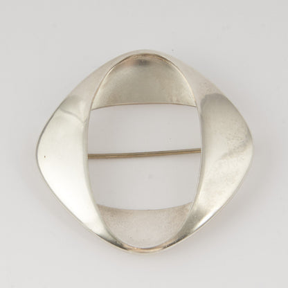 Georg Jensen Sterling Brooch, Design #368 by Henning Koppel