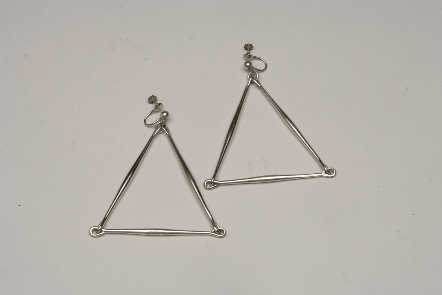 Pair of Georg Jensen Sterling Earrings Designed By Astrid Fog no 126