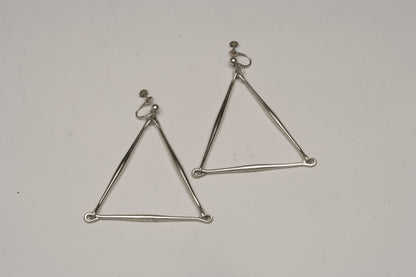 Pair of Georg Jensen Sterling Earrings Designed By Astrid Fog no 126