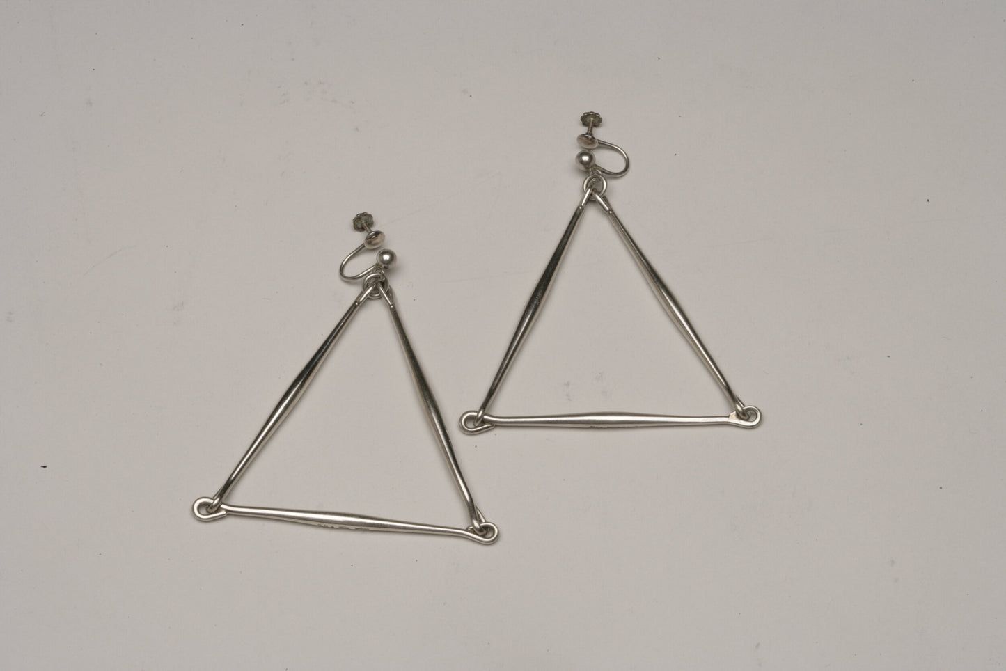 Pair of Georg Jensen Sterling Earrings Designed By Astrid Fog no 126