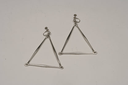 Pair of Georg Jensen Sterling Earrings Designed By Astrid Fog no 126