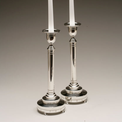 Gorham "The Modern American" Sterling Silver Candlesticks by Erik Magnussen