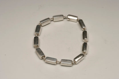 Hans Hansen Sterling Silver "Block" Necklace, c. 1950