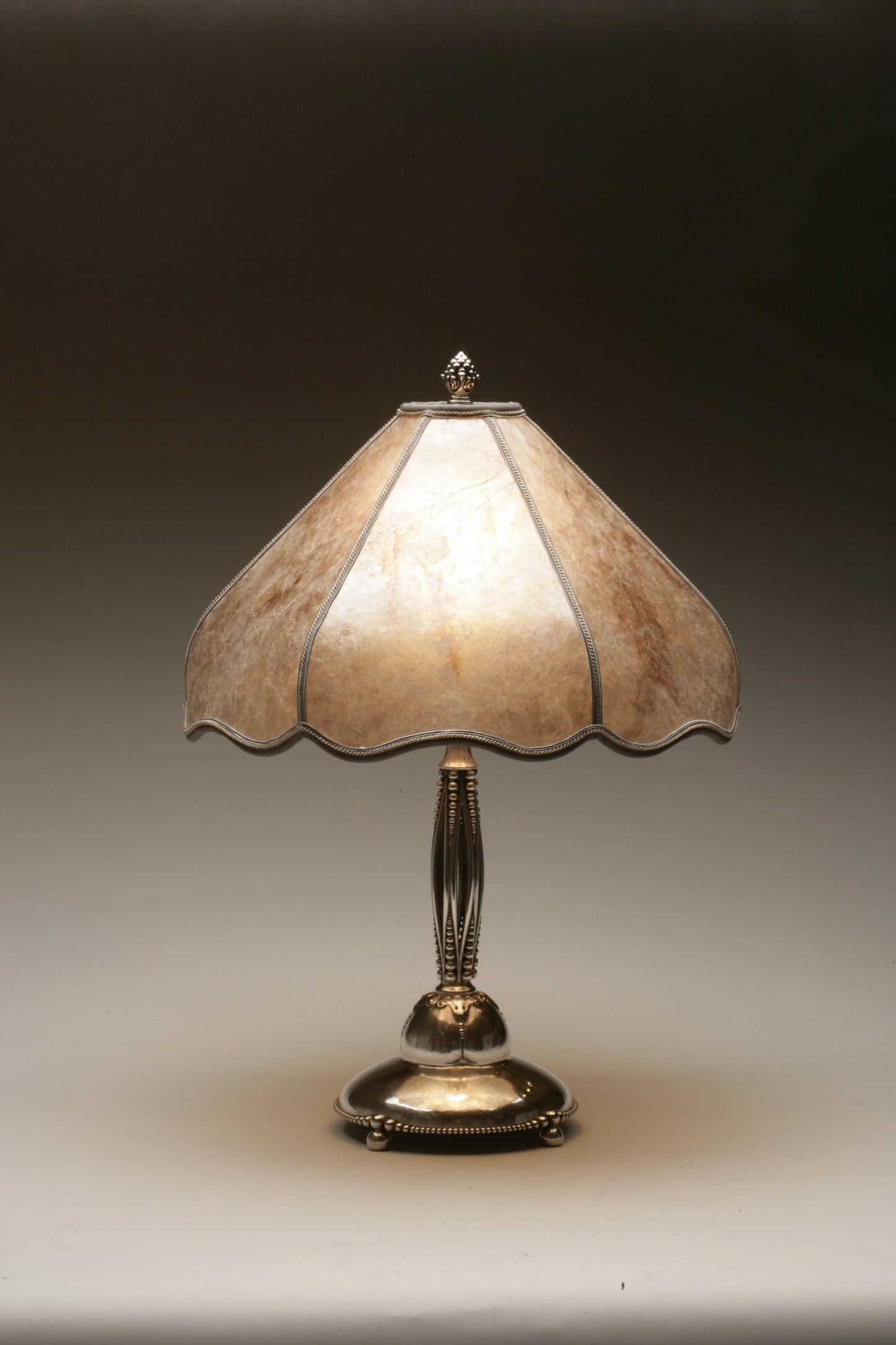 Art Nouveau 830 Silver Table Lamp by K. Andersen