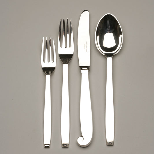 Evald Nielsen Sterling Silver 4 Piece Place Setting No. 29