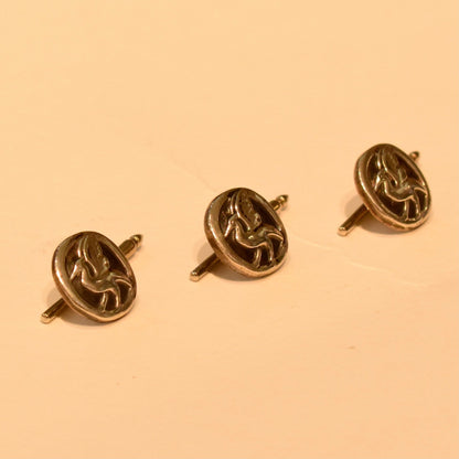 Estate Georg Jensen Sterling Silver Shirt Studs (3)