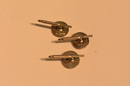 Estate Georg Jensen Sterling Silver Shirt Studs (3)