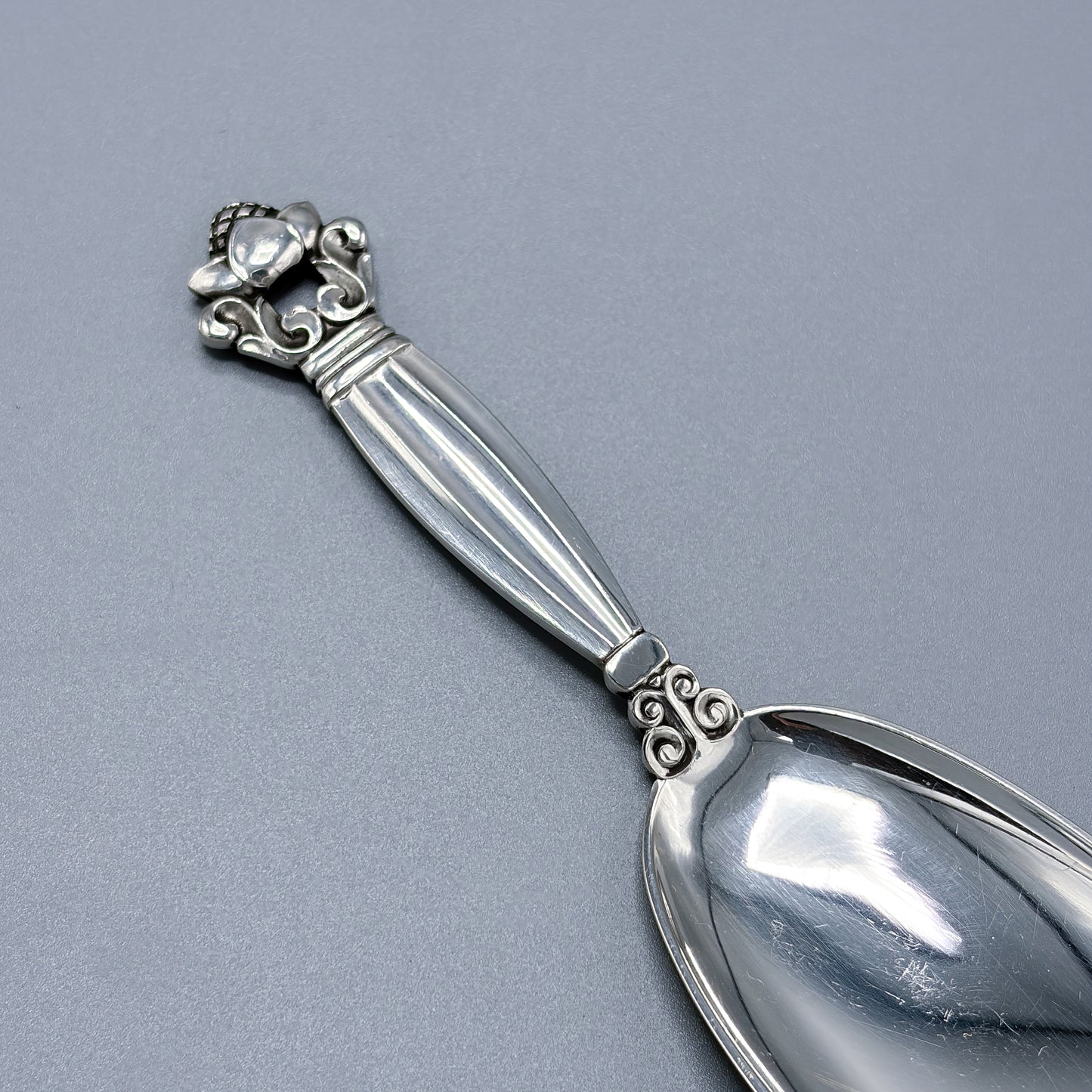 Estate Georg Jensen Sterling Silver "Acorn" Sugar Shovel