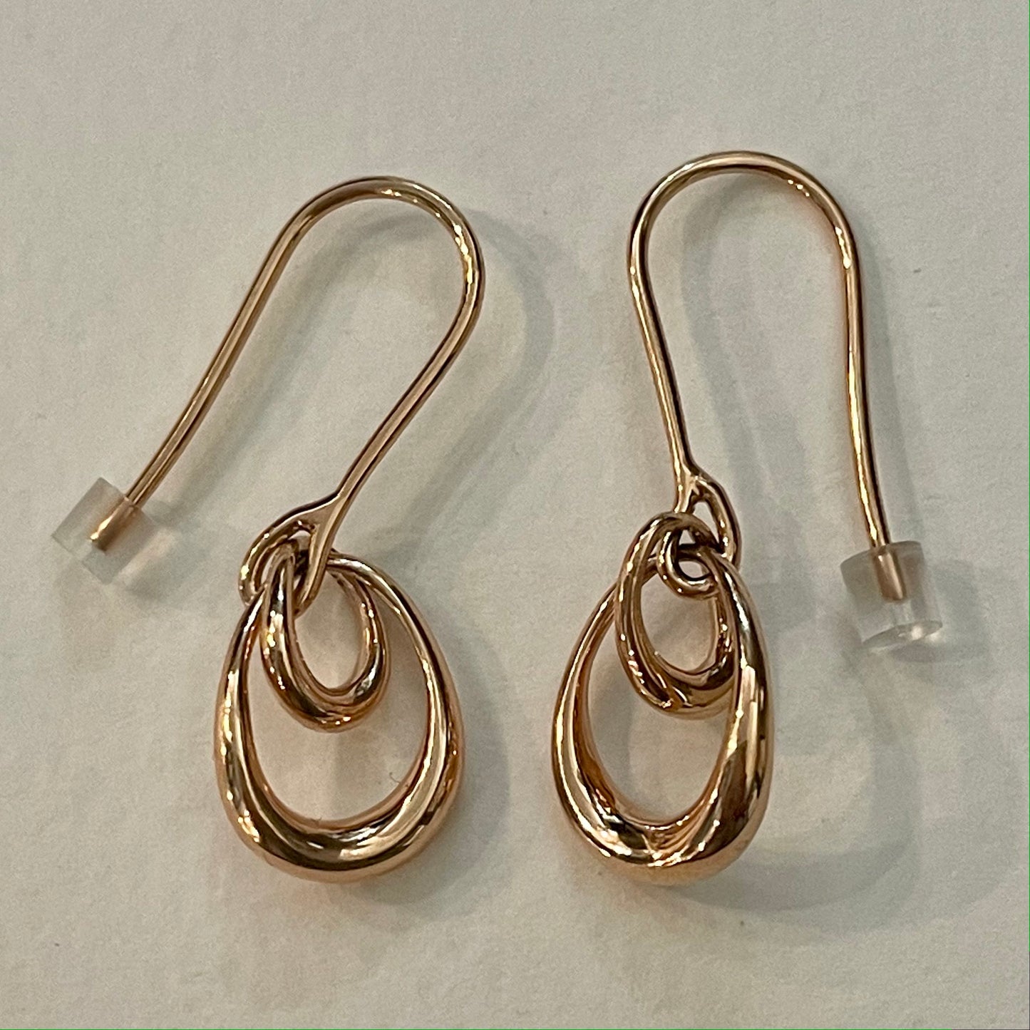 Estate Georg Jensen 18 kt. Gold Earrings "Offspring" by Jacqueline Rabun