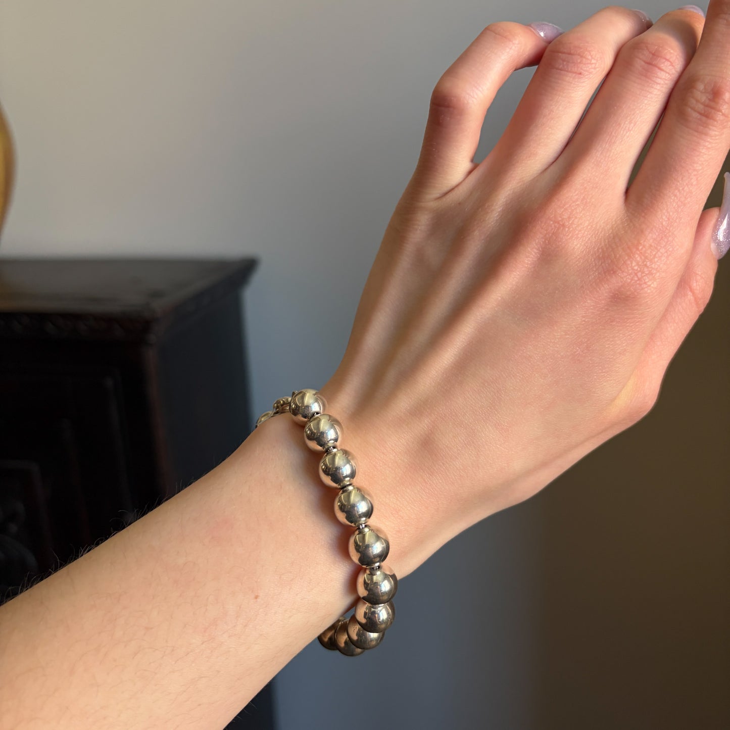 Estate Tiffany & Co. Sterling Silver Ball Bracelet