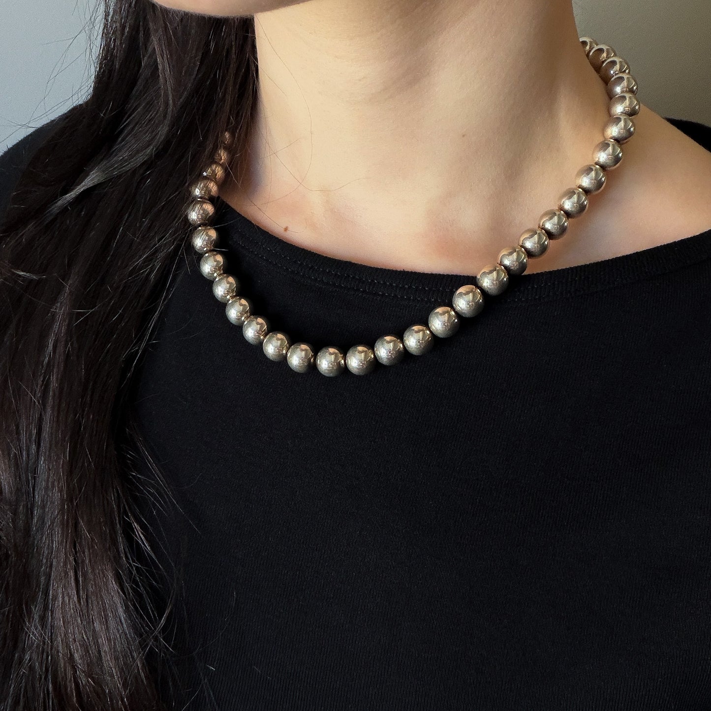 Estate Tiffany & Co. Sterling Silver Ball Necklace