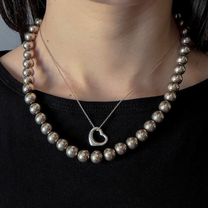 Estate Tiffany & Co. Open Heart Necklace by Elsa Peretti