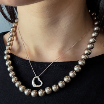 Estate Tiffany & Co. Open Heart Necklace by Elsa Peretti