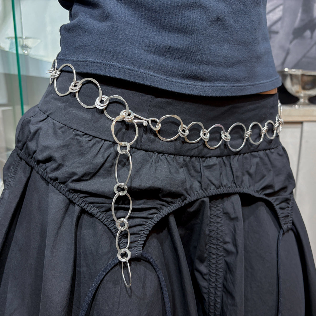 Estate Sterling Silver Link Belt by John Lewis