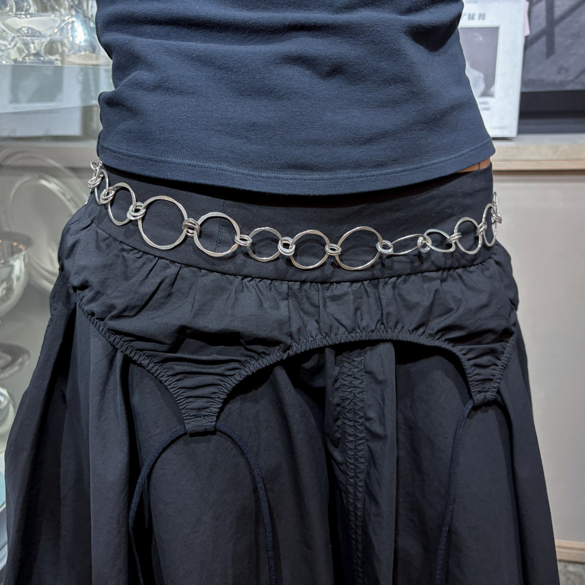 Estate Sterling Silver Link Belt by John Lewis