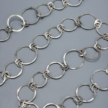 Estate Sterling Silver Link Belt by John Lewis
