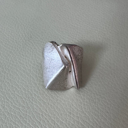 Estate Sterling Silver Lapponia Large Abstract Ring by Björn Weckström