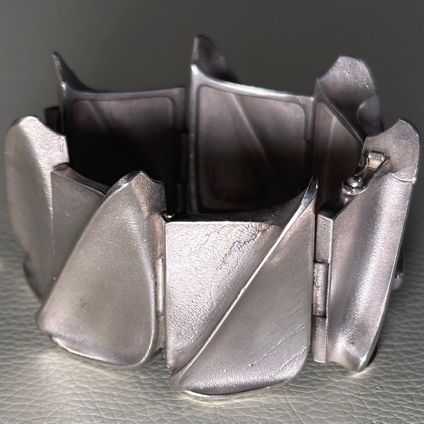 Estate Sterling Silver Lapponia Chunky Bracelet by Björn Weckström