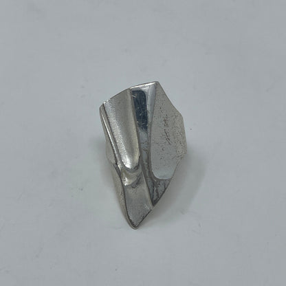 Estate Sterling Silver Lapponia Large Pointed Abstract Ring by Björn Weckström
