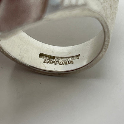 Estate Sterling Silver Lapponia Large Pointed Abstract Ring by Björn Weckström