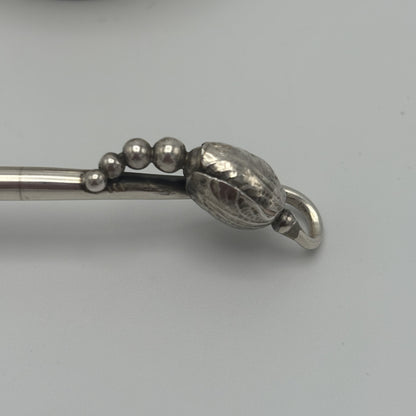Estate Sterling Silver Blossom Condiment Set 2A