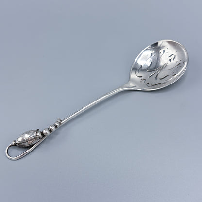 Estate Georg Jensen Sterling Silver "Blossom" Pierced Sugar Sifter No 84