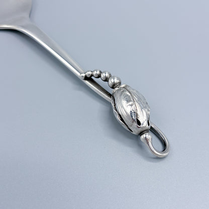 Estate Georg Jensen Sterling Silver "Blossom" Four Tine Serving Fork No 84