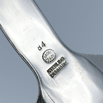 Estate Georg Jensen Sterling Silver "Blossom" Serving Spoon No 84