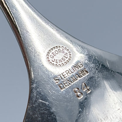 Estate Georg Jensen Sterling Silver "Blossom" Sugar Spoon No 84