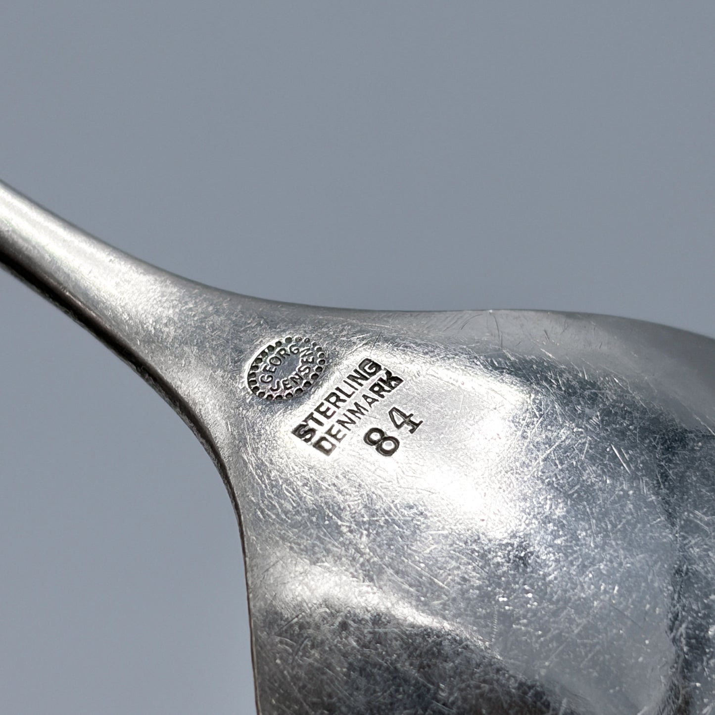 Estate Georg Jensen Sterling Silver "Blossom" Small Sugar Spoon No 84