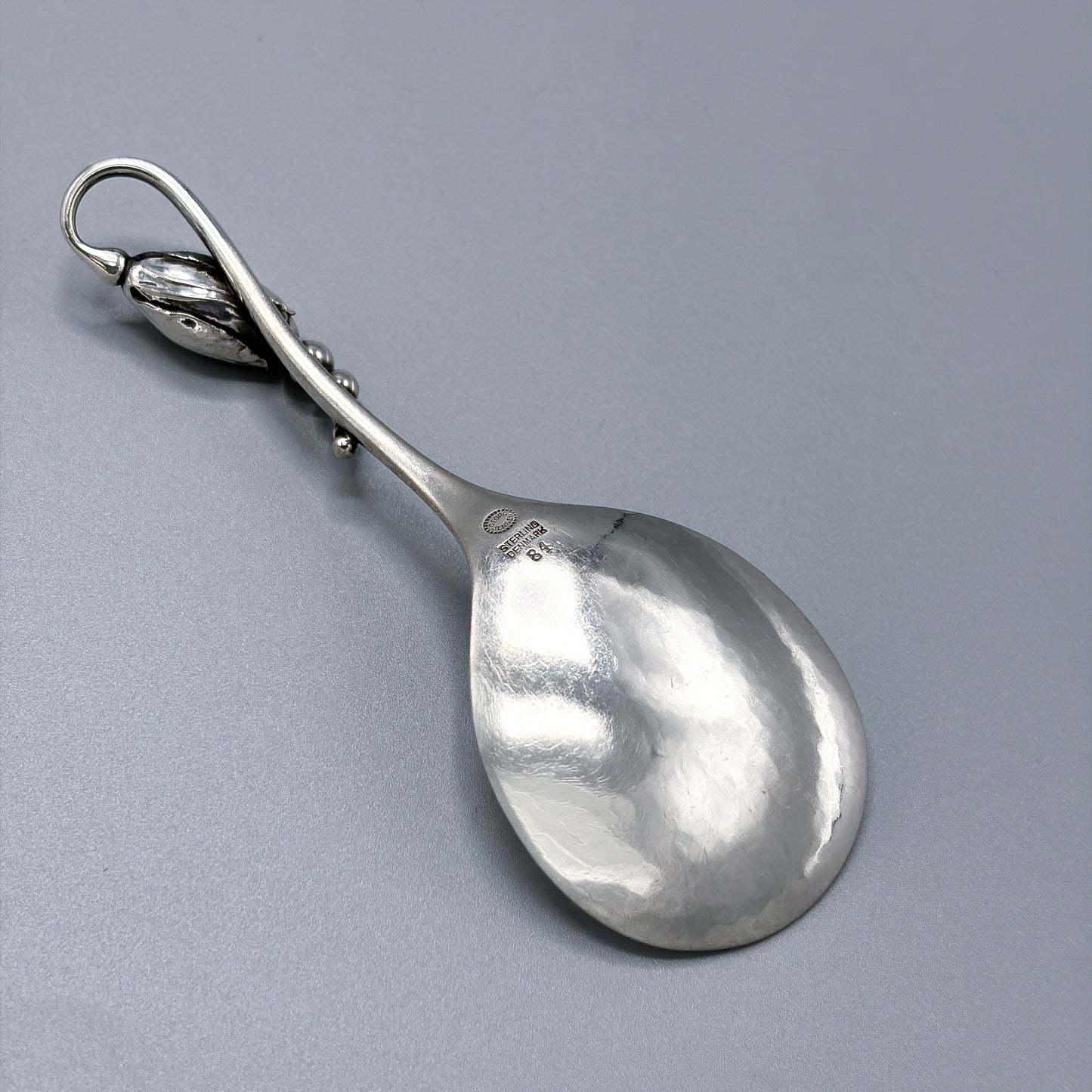 Estate Georg Jensen Sterling Silver "Blossom" Small Sugar Spoon No 84