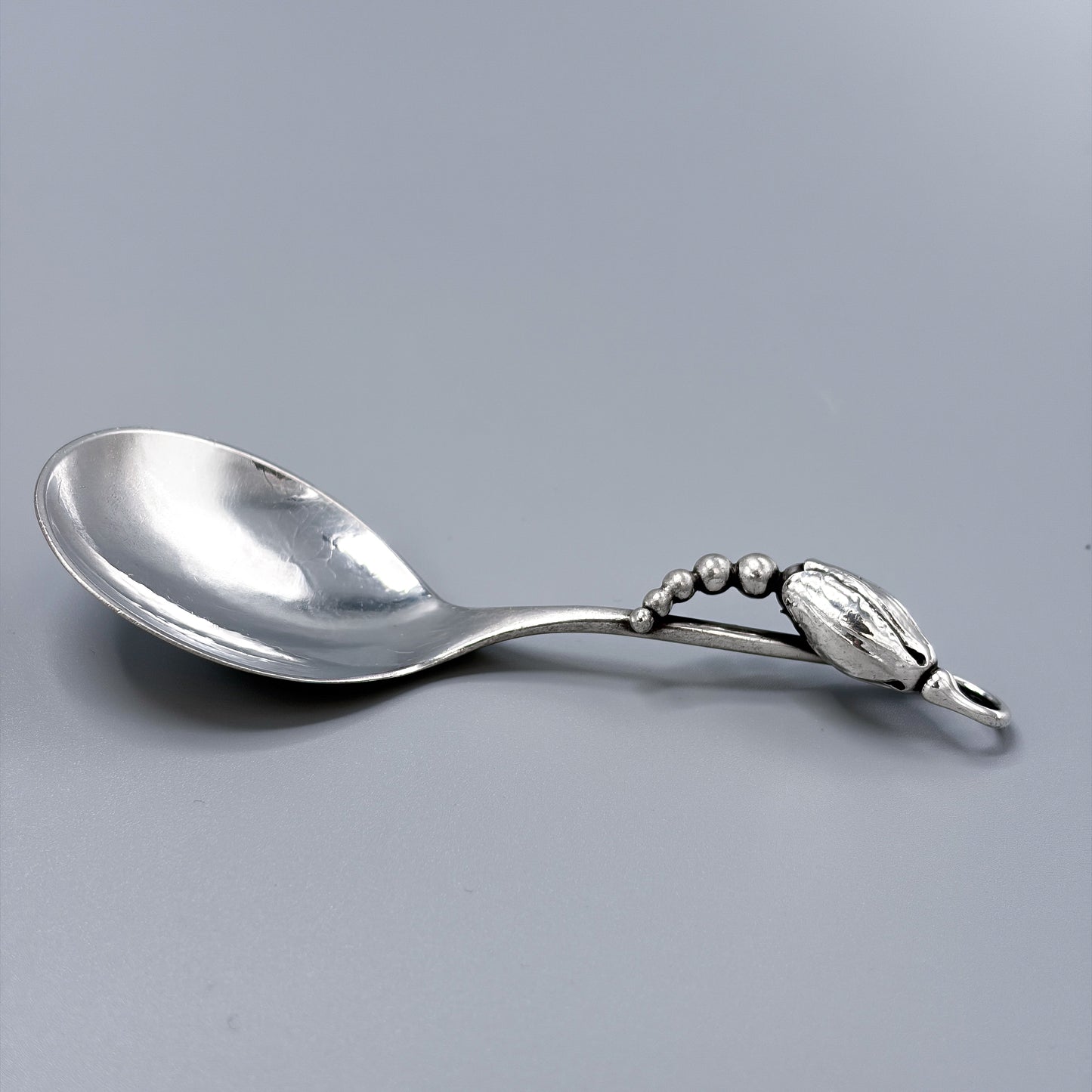 Estate Georg Jensen Sterling Silver "Blossom" Small Sugar Spoon No 84