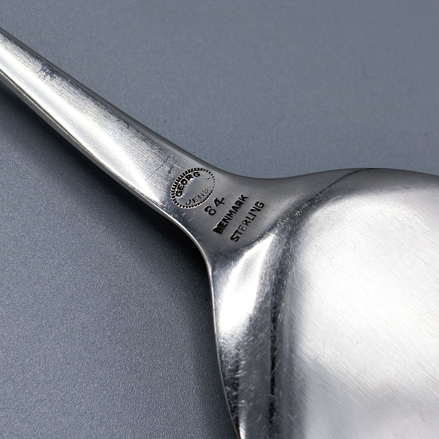 Estate Georg Jensen Sterling Silver "Blossom" Pastry Server No 84