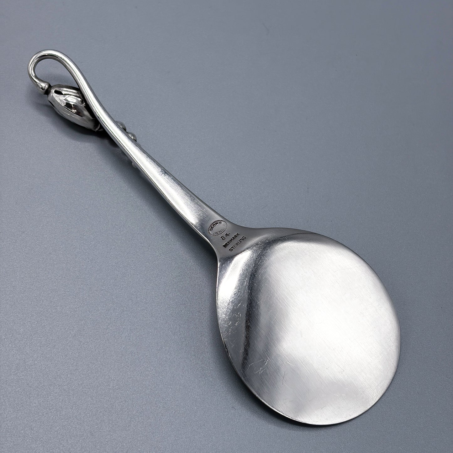 Estate Georg Jensen Sterling Silver "Blossom" Pastry Server No 84