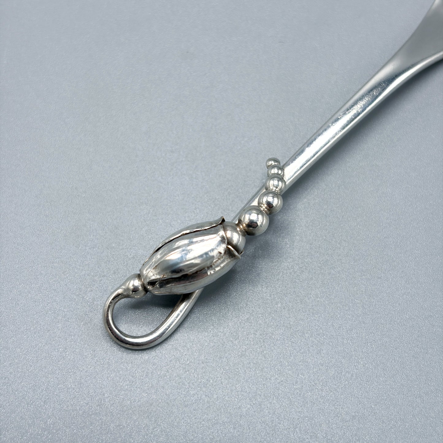 Estate Georg Jensen Sterling Silver "Blossom" Pattern Lemon Fork