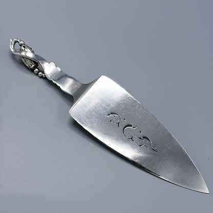 Estate Georg Jensen Sterling Silver "Blossom" Pierced Fish Serving Knife No 84