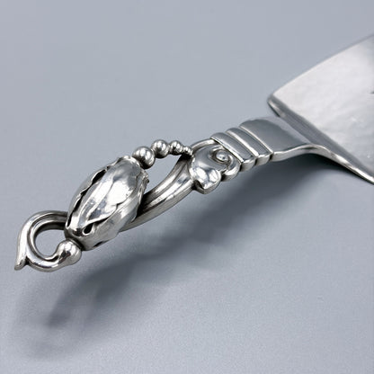 Estate Georg Jensen Sterling Silver "Blossom" Pierced Fish Serving Knife No 84