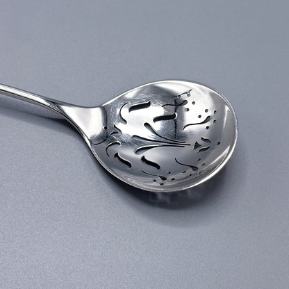 Estate Georg Jensen Sterling Silver "Blossom" Pierced Ovoid Sugar Sifter No 84