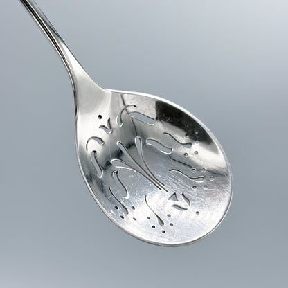 Estate Georg Jensen Sterling Silver "Blossom" Pierced Ovoid Sugar Sifter No 84