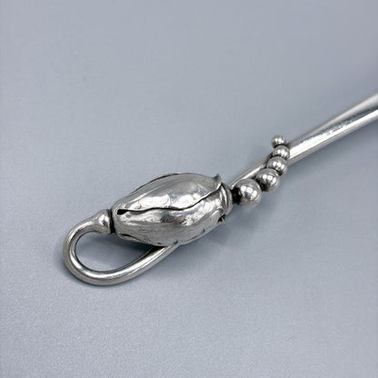 Estate Georg Jensen Sterling Silver "Blossom" Serving Spoon No 84