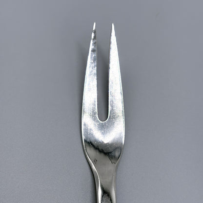 Estate Georg Jensen Sterling Silver "Blossom" Two Trine Meat Fork No 84