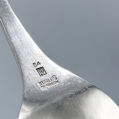 Estate Georg Jensen Sterling Silver "Blossom" D'oeuvre / Sardine Fork No 84