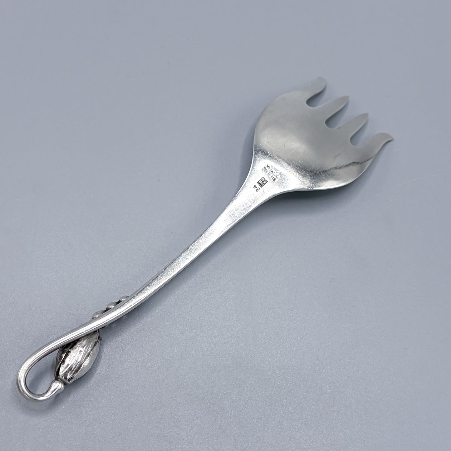 Estate Georg Jensen Sterling Silver "Blossom" D'oeuvre / Sardine Fork No 84